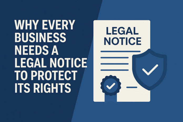 Why Every Business Needs a Proper Legal Notice to Protect Their Interests