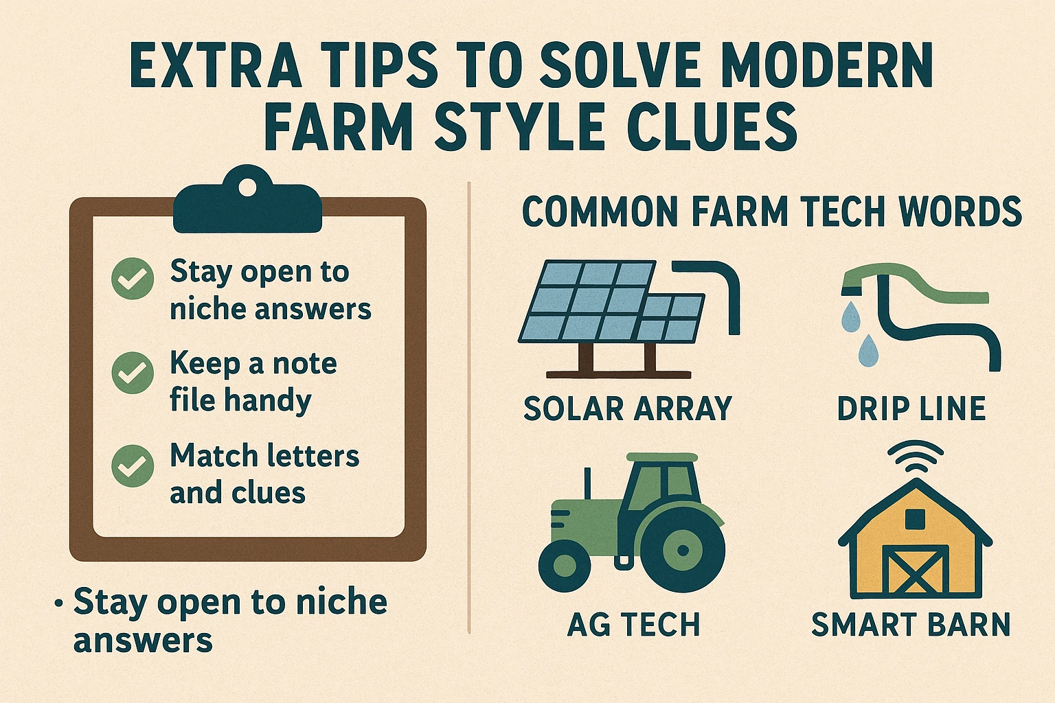 Modern Farm Technology Crossword Clue