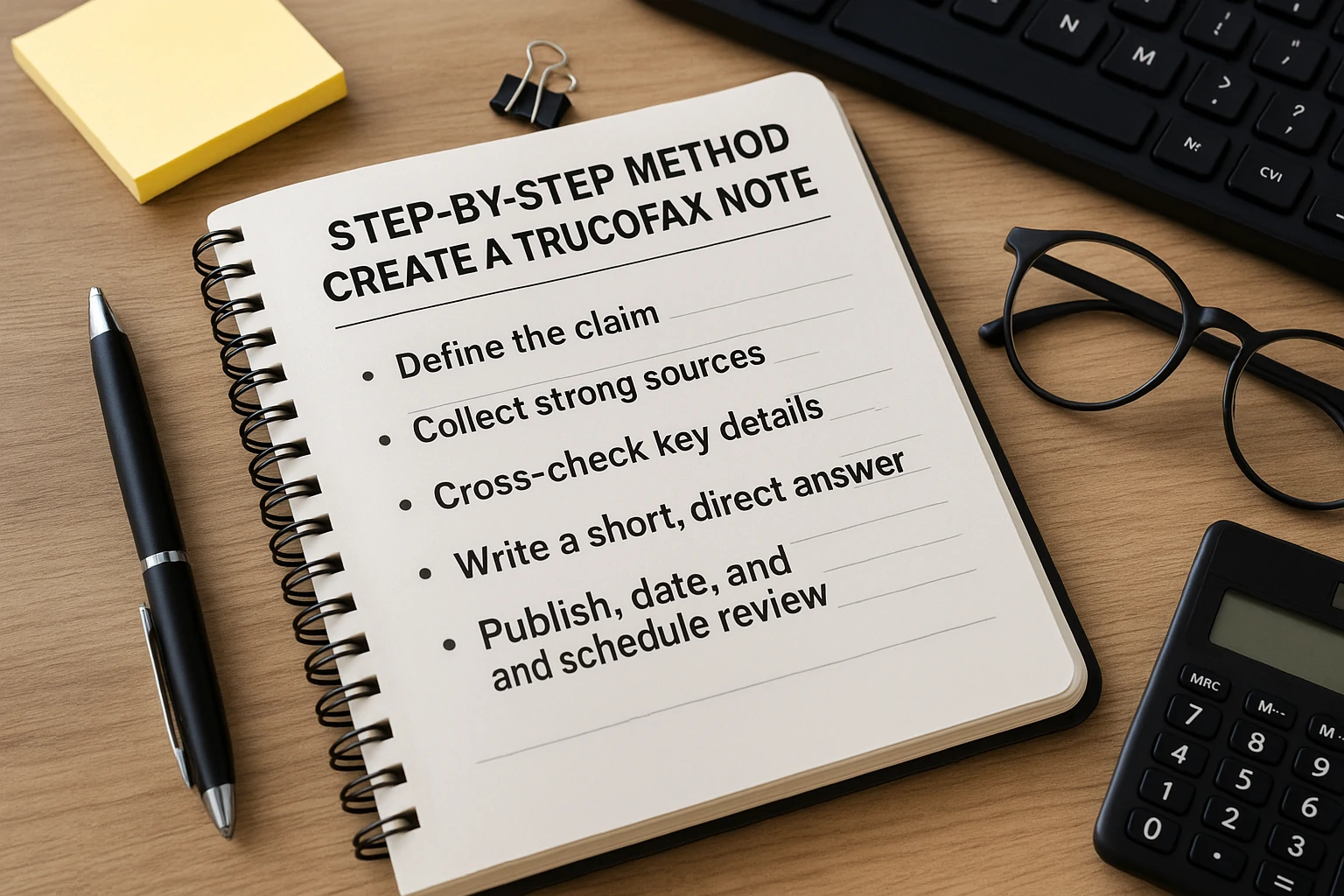 Step-by-Step Method to Create a Trucofax Note