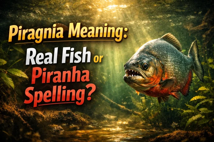 Piragnia Meaning: Real Fish or Piranha Spelling?