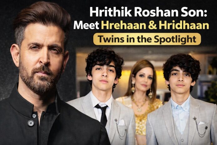Hrithik Roshan Son: Meet Hrehaan & Hridhaan, Twins in the Spotlight Hrithik Roshan Son: Meet Hrehaan & Hridhaan, Twins in the Spotlight
